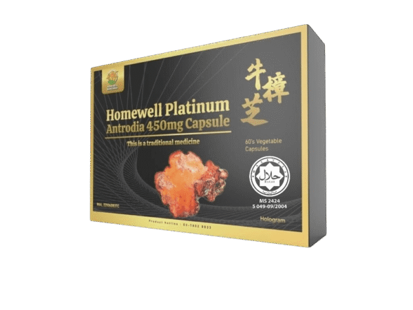 HOMEWELL PLATINUM ANTRODIA 450MG VEGECAPS